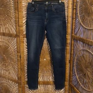 7 For All Man Kind Gwenevere Skinny Mid Rise Sz 28